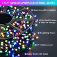 thumbnail image 2 of 500 LED Halloween String Lights Outdoor, 8 Modes Multicolor Halloween Lights Plug in, 173ft Green LED Christmas Lights for Tree Garden Party Xmas Halloween Decorations, 2 of 15