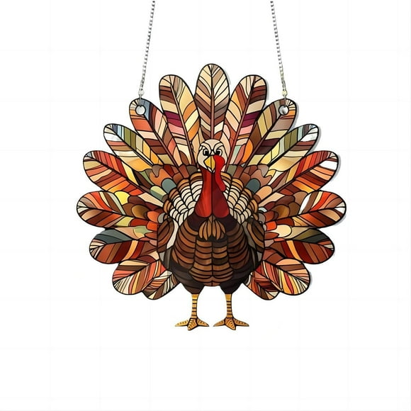Thanksgiving Turkey Acrylic Hanging Ornament For Festive Thanksgiving Decoration