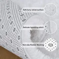 thumbnail image 3 of Lochas Soft Fluffy Rugs Shaggy Plush Area Rug for Bedroom Living Room Home Decor Floor Carpet, 3'x5',White, 3 of 7