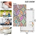 thumbnail image 2 of Nsnder Boho Mandala Native Cotton Towel Set 2PCS,Quick Drying Bath Towels,Soft and Breathable Hand Towel WashCloths for Kitchen,Bathroom,Gym,Beach Washcloths, 2 of 7