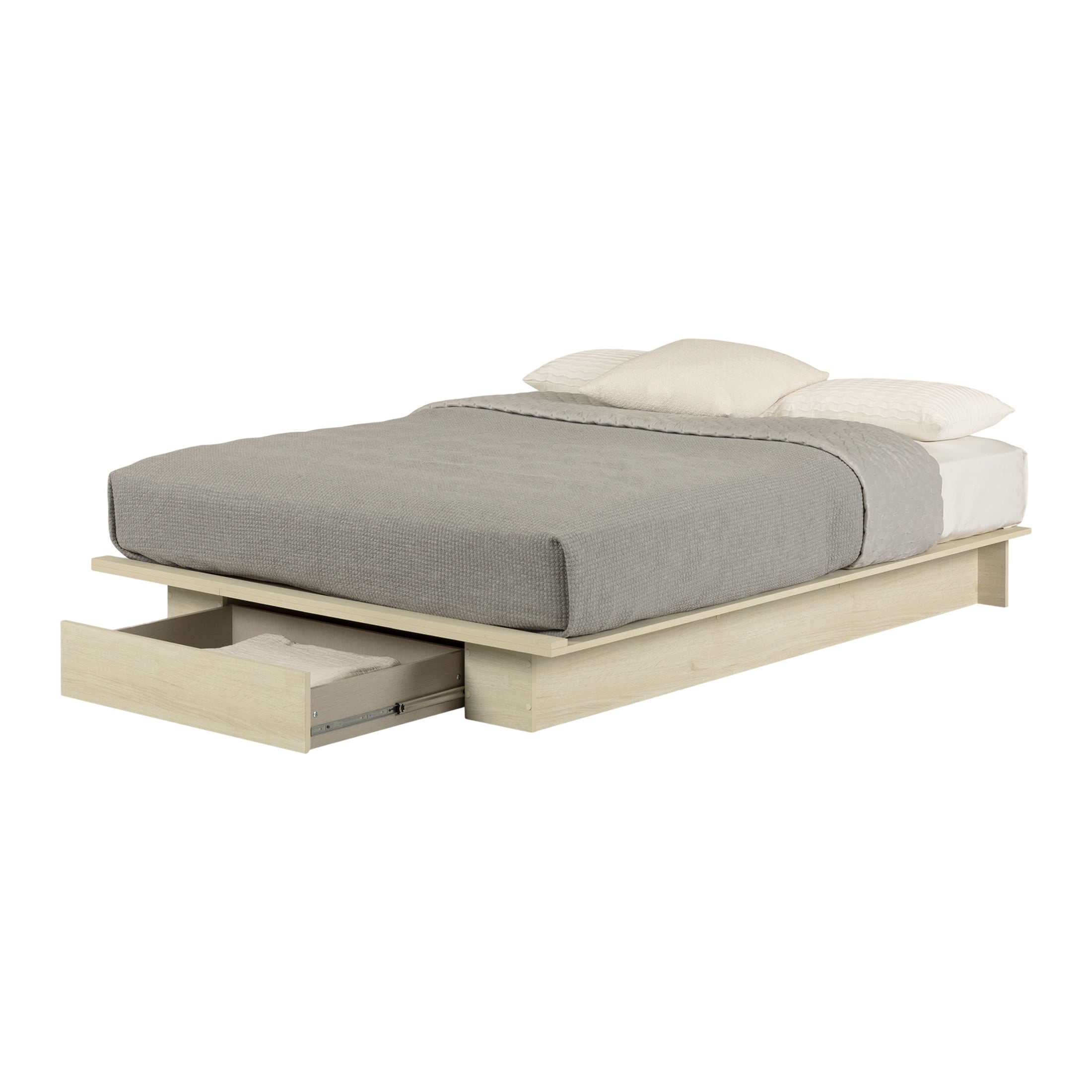 South Shore Serrano, Contemporary Bed, Full/Queen Beige