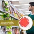 thumbnail image 3 of YSNOOWE 10Pcs Retail Display Rack with S Hooks Transparent Plastic Hanging Strips for Balcony Snack Organization, 3 of 8