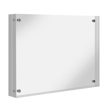 TKOOFN 1 Pcs Acrylic Crystal Sign Holders Photo Picture Frames Display Card