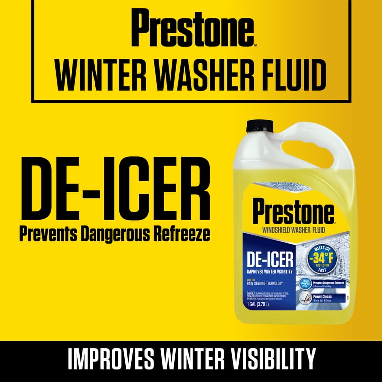 Winter Fluids Prestone De-icer Fluid For Winter Freezing Temperatures Prestone AS253 ...