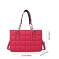 thumbnail image 2 of Bolso De Vagabundo Bolso de mano para mujer, bolso de mano de piel sintética, bolso de mano para mujer, bandolera (rosa roja), 2 of 2