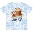thumbnail image 3 of Inktastic My Auntie Loves Me Cute Owl Family Boys or Girls Toddler T-Shirt, 3 of 5