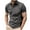 Dark Gray, variant on Short Sleeve Collared Shirt Men Black Casual Summer Polos Plain Button Slim Fit Men's Fashion XXXL
