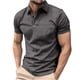 thumbnail image 1 of pstuiky Camisa de manga corta para hombre, Camisa de manga corta con cuello vuelto, versátil, de color liso y estilo informal para hombre camisas casuales para hombre xxl, 1 of 5