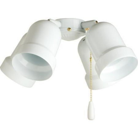 - Incandescent Bullet Ceiling Fan Light Kit White