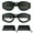 Smoke x Clear, variant on Motorcycle Riding Safety Goggles Skiing Biking Smaller Kids Youth Smoke Lens