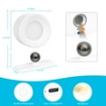 thumbnail image 2 of Battery Operated Wall Sconce, Wireless Magnetic Wall Lights with Remote, 16 Colors RGB Rechargeable Ambient Sconce, 3 Color Temp, Dimming & Removable, Wall Mounted Lamp for Bedroom, 2 of 8