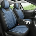 thumbnail image 2 of OTOEZ Nappa Leather Car Seat Cover Universal & Luxurious 5-Seat Full Set Waterproof Front & Rear Cushion Protector Fit Most Honda Toyota Chevy Ford Nissan SUV, 2 of 12