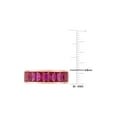 thumbnail image 3 of 2.70 Carat (Ctw) Lab-Created Ruby Semi-Eternity Band Ring in Rose Plated Silver for Women, 3 of 6