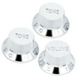 thumbnail image 2 of 3Pcs Guitar Potentiometer Knob Cap Volume Tone Buttons Silver for Electric Guitars, 2 of 8