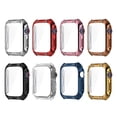 thumbnail image 4 of Flmtop 1PC Montre Écran Protecteur Anti-Rayures Anti-Chute Smartwatch Cas Galvanoplastie Strass Couverture de Protection Sensible Tactile Montre Écran Protecteur Compatible avec Apple Watch 7, 4 of 10