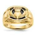 thumbnail image 1 of Solid 14k Yellow Gold Diamond Men's Ring Band Size 10.5, 1 of 6