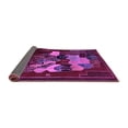 thumbnail image 2 of Ahgly Company Indoor Round Persian Purple Traditional Area Rugs, 6' Round, 2 of 4