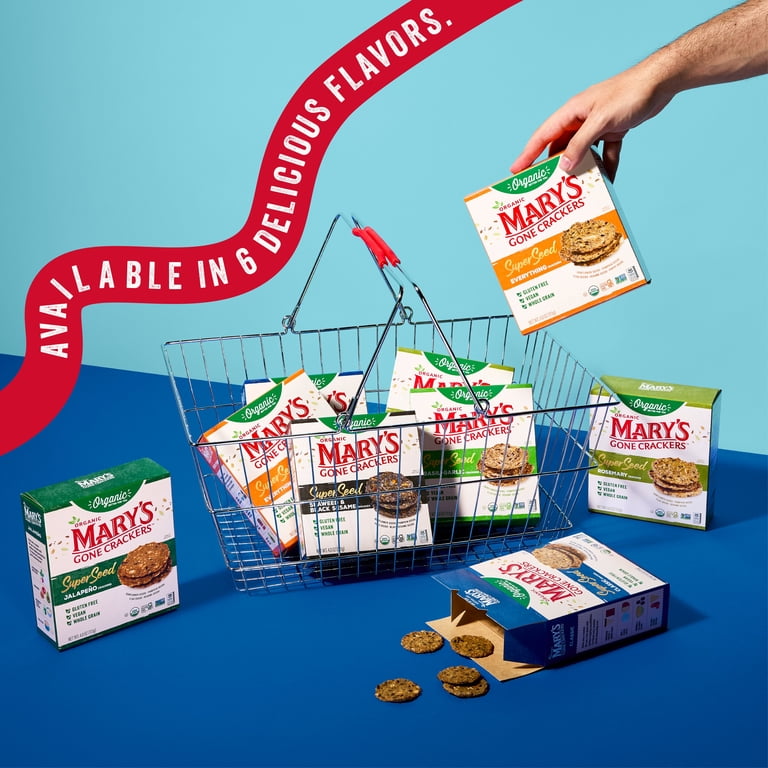 mary's organic snacks and tobacco Mary's Gone Crackers Organic Super Seed Crackers Everything 4 oz