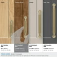 thumbnail image 3 of Amerock Collet 3-3/4 inch (96mm) Center-to-Center Golden Champagne Cabinet Pull, 3 of 5