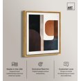thumbnail image 2 of Intersecting Arcs II Canvas Print Midcentury Art by Art Remedy, Gold Frame, 16 x 20, 2 of 6