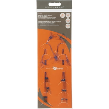 South BendÂ® Snelled Trout Hooks Assortment Fishing Hooks 36ct Pack
