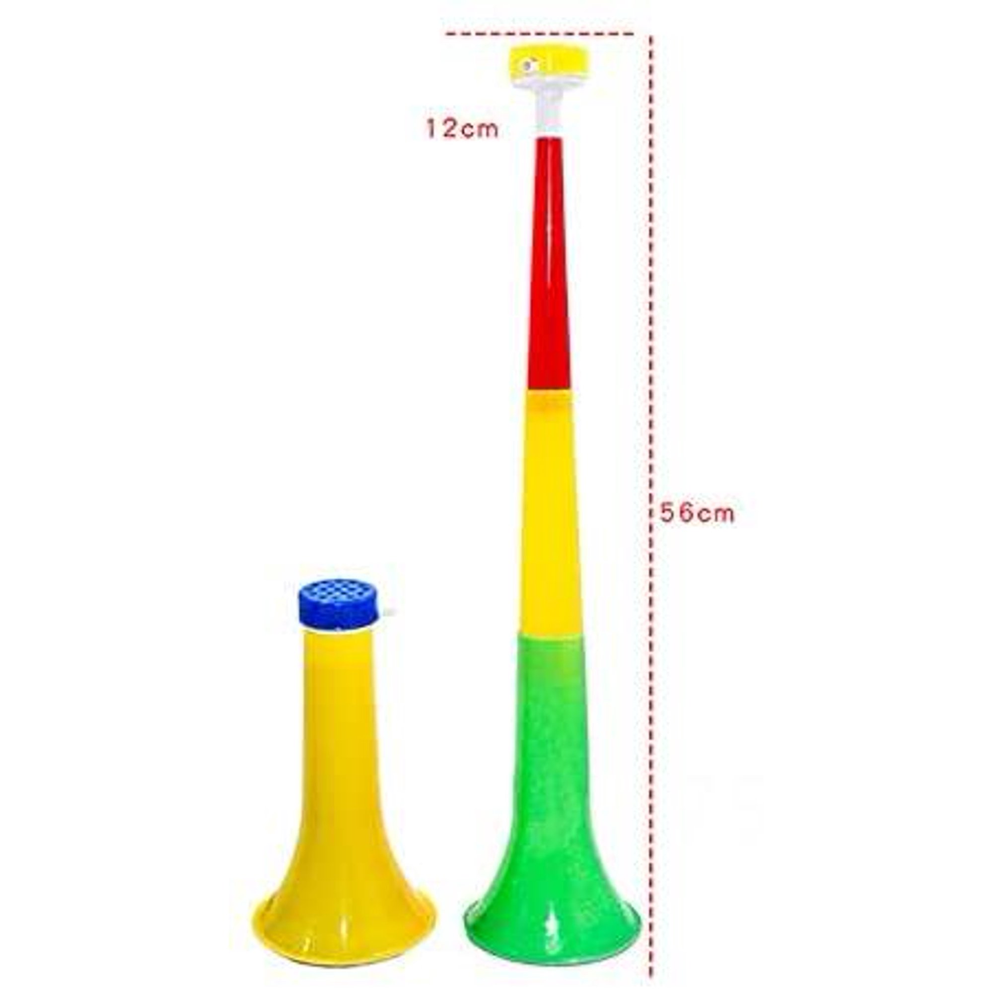 Klaxon à Air Comprimé — 2 Pièces, Bleu Ballon De Foot, Pour Stade, Fête, événements