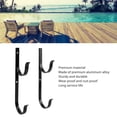 thumbnail image 4 of 4 Sets Pool Pole Hanger with 8 Screws, Aluminium Alloy Swimming Pool Accessories Hook Set for Telescopic Poles, Skimmers, Leaf Rakes, , Brushes, 4 of 8