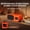Orange, variant on Wireless Speaker with Digital Alarm Clock, HD Sound, TWS Pairing, Rechargeable, Suitable for Home Bedroom Dorm Camping