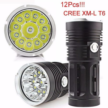matoen 30000LM 12x XM-L T6 LED Flashlight Torch 4x 18650 Hunting Light