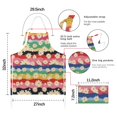 thumbnail image 7 of Pioneer Flower Floral Print Pattern Apron-Garden Aprons for Women with Pockets-Cotton Linen Waterproof Kitchen Cooking Gardening Aprons Adjustable for Kitchen,Cooking,BBQ and Salon 33x27 Inch, 7 of 7