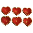 thumbnail image 6 of New Small Set of 6 Pieces Clay Diya for Diwali Festival Earthen Oil Lamp Indian Gift Item, 6 of 6