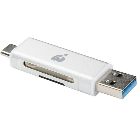 UPC: 0881317516657 | IOGEAR GFR3C12 SD/microSD USB-C / USB-A Duo Card Reader/Writer
