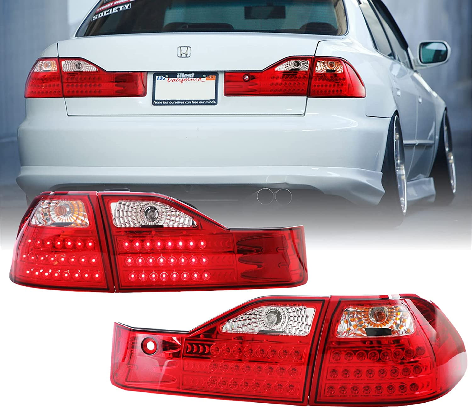 9802 Honda Accord Clear Tail Lights Shop Stock