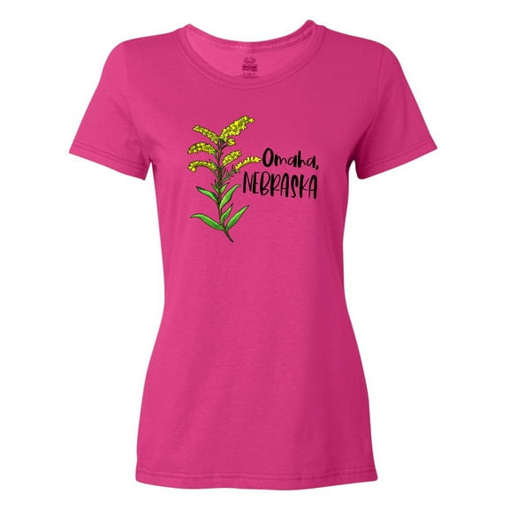 Inktastic Omaha, Nebraska Goldenrod Flower Women's T-Shirt