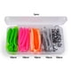 thumbnail image 4 of 40 Uds Cola Swimbaits Gusano Suave Señuelo Pesca Conjunto Manivela Anzuelo Con Cabeza Plomada para Pescar, 4 of 9