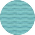 thumbnail image 1 of Ahgly Company Machine Washable Indoor Round Transitional Macaw Blue Green Area Rugs, 8' Round, 1 of 7