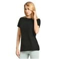 thumbnail image 3 of Women's Classic Fit Crew Neck T-Shirt, Black, L, 1 Piece, 3 of 4