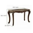 thumbnail image 2 of ACME Mehadi Rectangular Wooden Console Table with Queen Anne Legs in Walnut, 2 of 5
