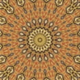 thumbnail image 1 of Ahgly Company Machine Washable Indoor Square Transitional Mahogany Brown Area Rugs, 8' Square, 1 of 7