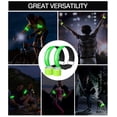 thumbnail image 4 of MoKo Running Light for Runners, 4pcs Reflector Gear LED Rechargeable with 3 Light Modes, High Visibility Safety Light Wrist Arm Ankle Light up Bands for Night Walking, Green, 4 of 8
