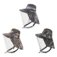 thumbnail image 4 of Lttoisl Chapeau Bob de Protection Solaire pour Hommes et Femmes / Chapeau de Pêcheur à Grand Bord avec Couvre-Visage Détachable et Rabat de Nuque pour la Randonnée, la Pêche, les Safari et les Activités de Plein Air, Polyester Respirant, 4 of 8