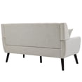 thumbnail image 5 of Uixe Cotton/ Linen Look Fabric Modern Accent Chair Armchair Sets Beige(Chair&Sofa Set) Chair&Sofa Set 3-Piece Polyester, 5 of 5