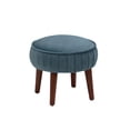 thumbnail image 1 of Hometrends velvet ottoman, 1 of 5