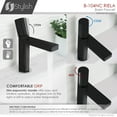 thumbnail image 6 of Stylish Ht 7 ½" Single Handle Matte Black & Polished Chrome Bathroom Faucet B-104NC, 6 of 13