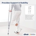 thumbnail image 2 of Muletas ajustables para caminar Drive Medical RTL10433, color plateado, 2 of 5