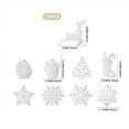 thumbnail image 6 of 20pcs, Christmas Party Background Decorations Can Hang Snowflake Christmas Tree Arrangement Glitter Pendant Christmas Tree Ornament, 6 of 6