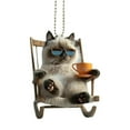 thumbnail image 4 of 2D Car Pendant Acrylic Dog Drop Ornament Universal Auto Rearview Mirror Decoration Gift Hanging Toy Dog Interior Decor Q8Q5, 4 of 8