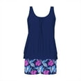 thumbnail image 6 of Fmbrln Tankini Swinsuits for Women Modest Two Piece Bathing Suits with Swim Boyshorts Fashion Floral Print Athletic Swimwear Sets, 6 of 8
