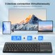thumbnail image 4 of Teclado Bluetooth inalámbrico Bnnwa multidispositivo con panel táctil, 4 of 6