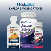 TRUEplus Glucose Gel Pouch, 15g Fast-Acting Carbohydrates, Fruit Punch Flavor, 24 Pack